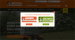 Desktop Screenshot of brownsagricultural.co.uk