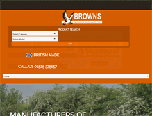 Tablet Screenshot of brownsagricultural.co.uk